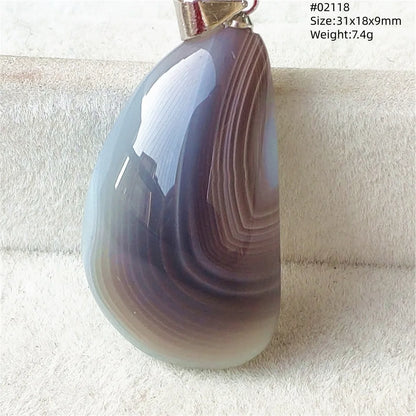 Natural Black Persian Agate Pendant Necklace Eye Women Men Jewelry Rare Fashion Gemstone Pink Agate Necklace AAAAAA