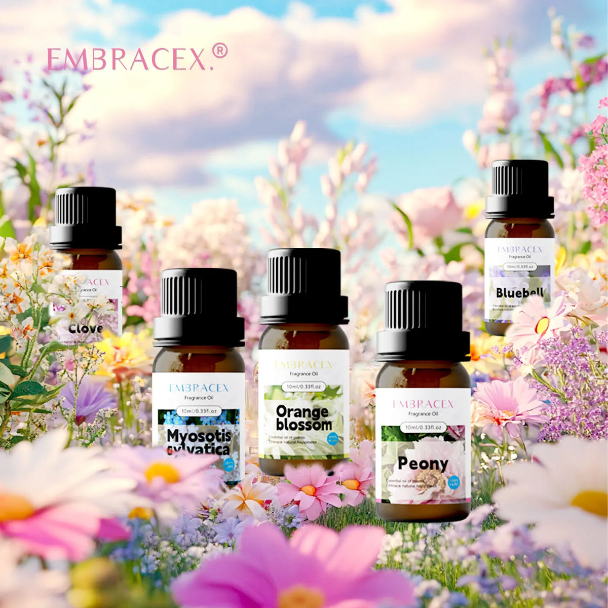 6PC/1PC 10ML Floral Fragrance Oils For Car Scents, Diffuser Scents Gift Set for Friends/Parent