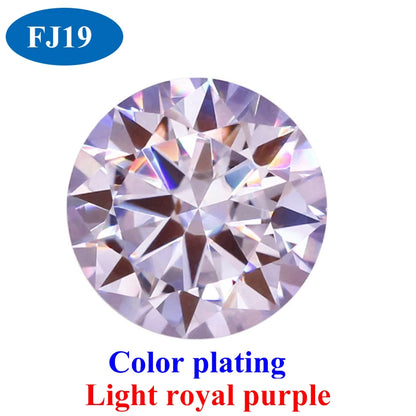DJMAX 0.5-3ct Pink Red Royal Blue Green Moissanite Loose Stone Excellent Cut 5/6.5/8/9mm Original Moissanite Diamond Stones