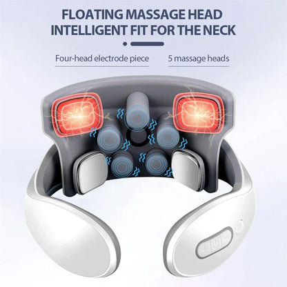 Intelligent Electric Pulse Neck and shouder  Massager with Heat Therapy - WiseWell.Shop