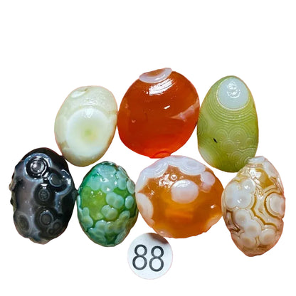 Natural Sardonyx Agate – 7-Piece Stone Set