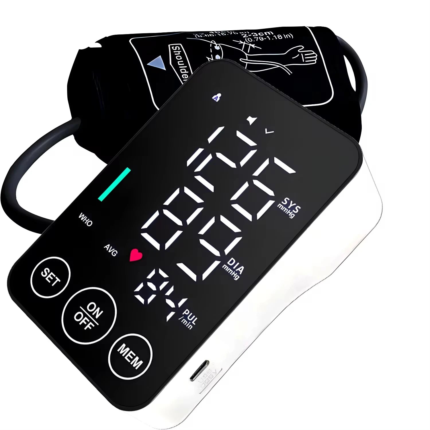 Large Display Blood Pressure Monitor  | Big Cuff & Easy Reading