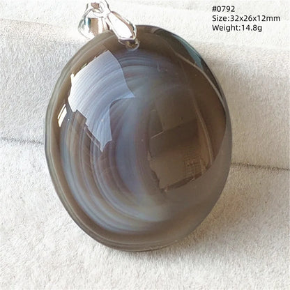 Natural Black Persian Agate Pendant Necklace Eye Women Men Jewelry Rare Fashion Gemstone Pink Agate Necklace AAAAAA