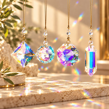 Rainbow Reflections – Crystal Suncatcher Set