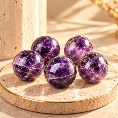 Amethyst Harmony – 5 Crystal Pieces