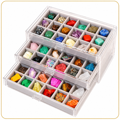 Natural Gemstone Collection Box