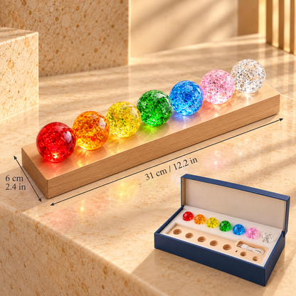 7 Crystal Spheres – LED Light Collection