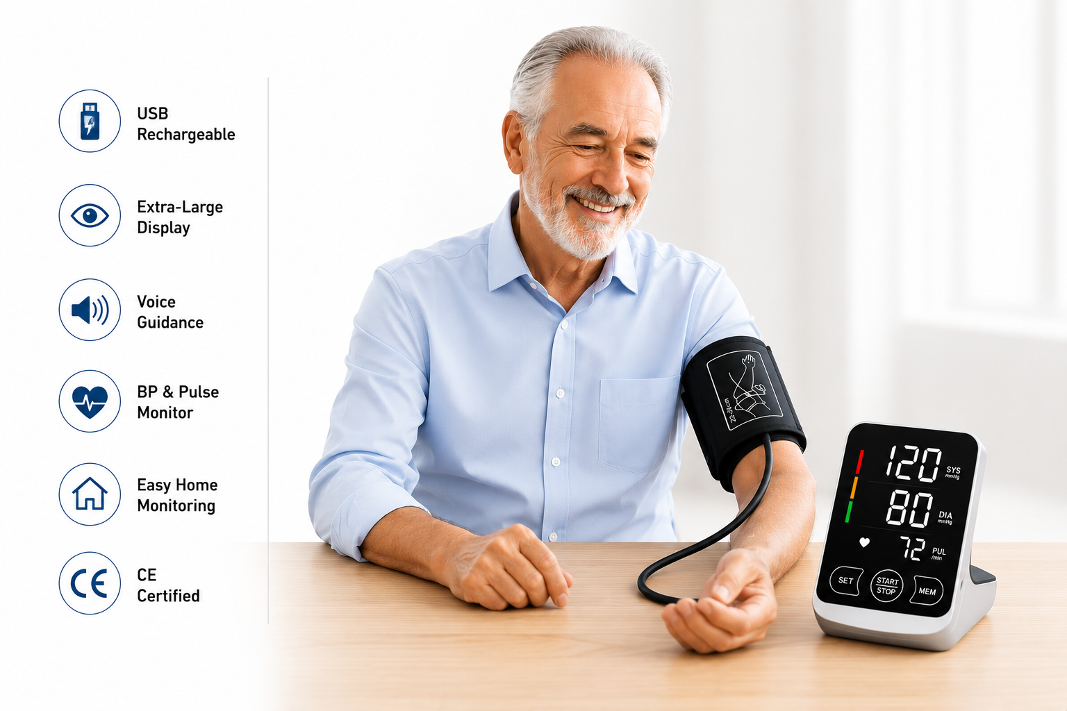 Vollara EasyView™ Large Display Blood Pressure Monitor