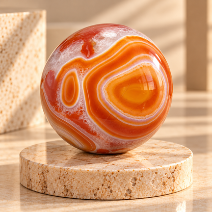 Sardonyx & Carnelian Sphere